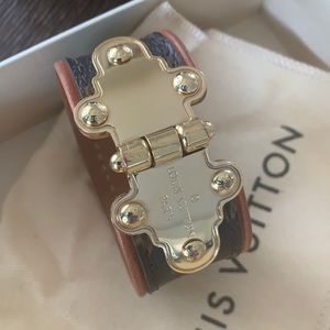 Louis Vuitton Save it Monogram Canvas Wide Cuff